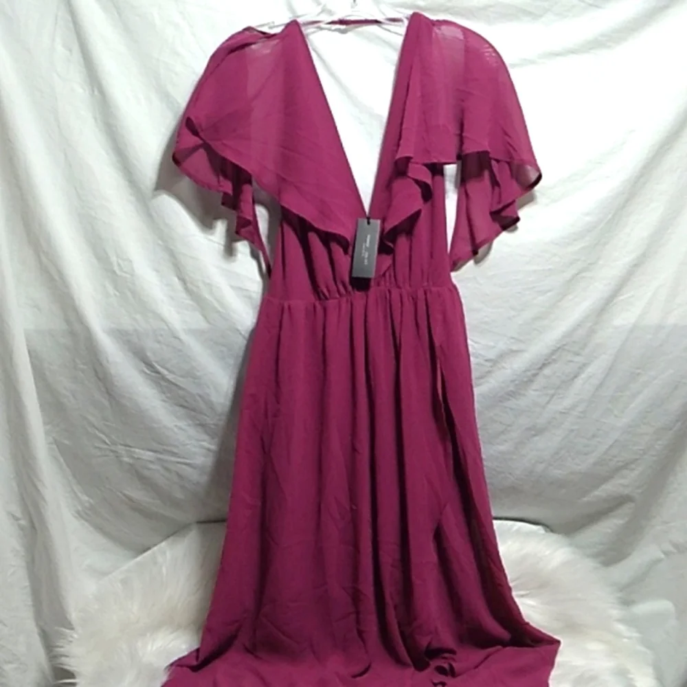 (X-56) SALE! NWT Romeo & Juliet Couture Festival Fuchsia Dress Sz.M - Picture 13 of 13